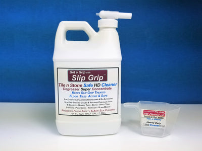 Slip Grip - Tile & Stone Heavy Duty Cleaner / De-Greaser / Super Concentrate 64 fl. oz